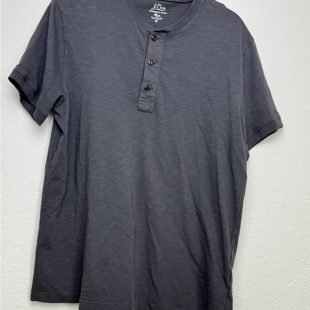 J. Crew Charcoal Short Sleeve Henley